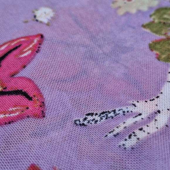 Free People Havana Blue Floral Print Sleeveless Surplice Top - Small - Picture 11 of 15